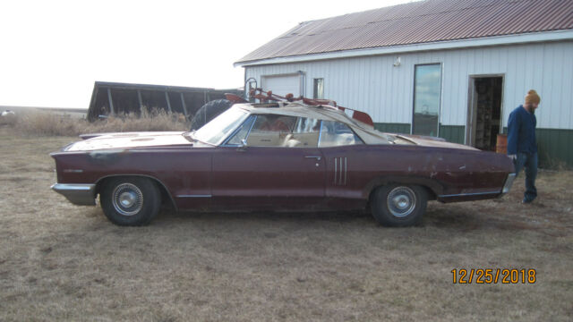 1966 maroon Pontiac Catalina Convertible