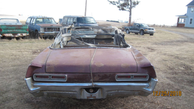 1966 maroon Pontiac Catalina Convertible