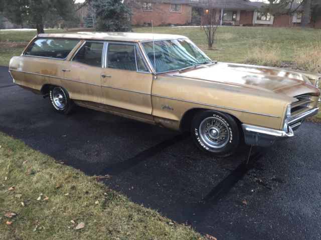 1966 Gold Pontiac Catalina Station Wagon