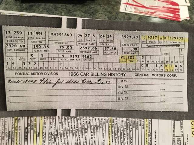 1966 Red Pontiac GTO Convertible