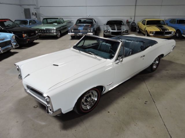 1966 White Pontiac GTO Convertible