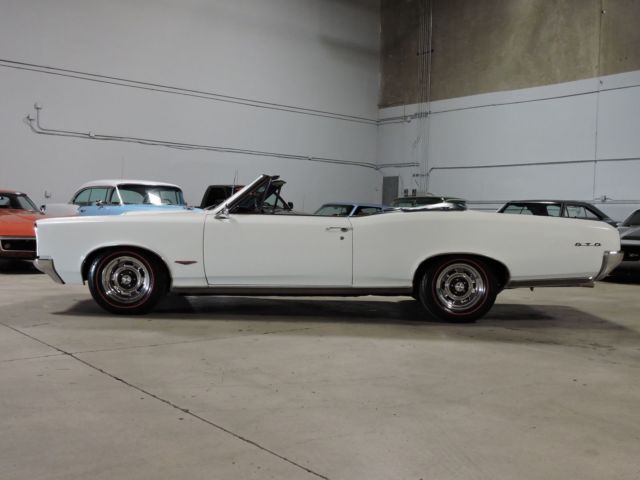 1966 White Pontiac GTO Convertible
