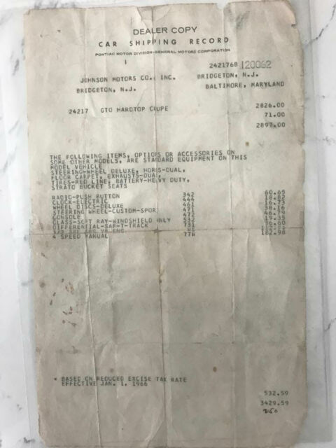 1966 Red Pontiac GTO Coupe