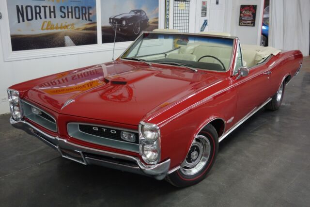 1966 Red Pontiac GTO Convertible