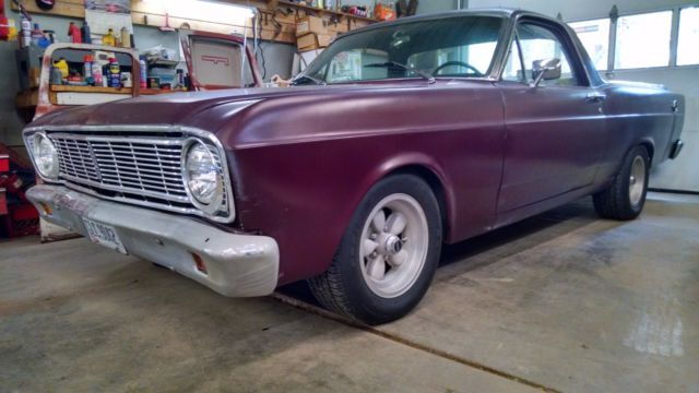 1966 Burgundy Ford Ranchero Standard Cab Pickup