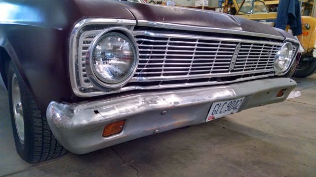 1966 Burgundy Ford Ranchero Standard Cab Pickup