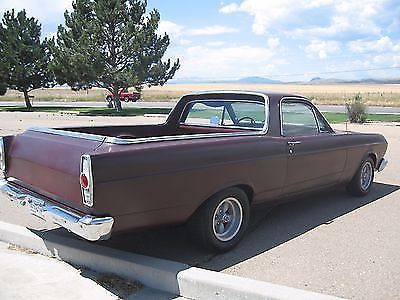 1966 Burgundy Ford Ranchero Standard Cab Pickup