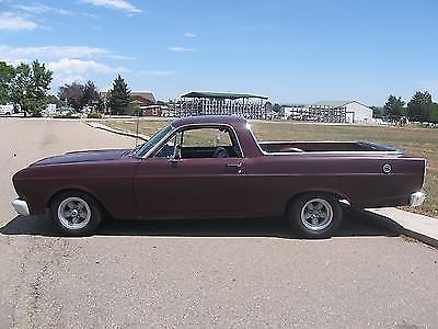 1966 Burgundy Ford Ranchero Standard Cab Pickup