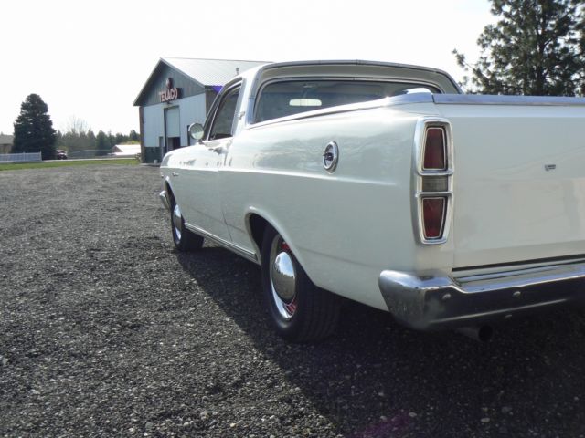1966 White Ford Ranchero Standard Cab Pickup