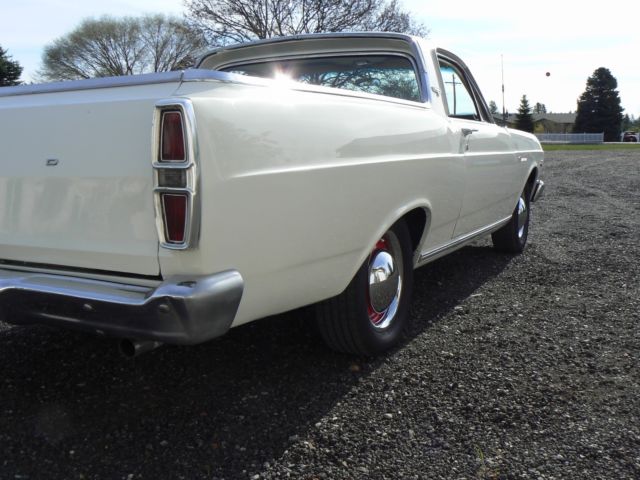 1966 White Ford Ranchero Standard Cab Pickup