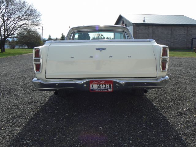 1966 White Ford Ranchero Standard Cab Pickup