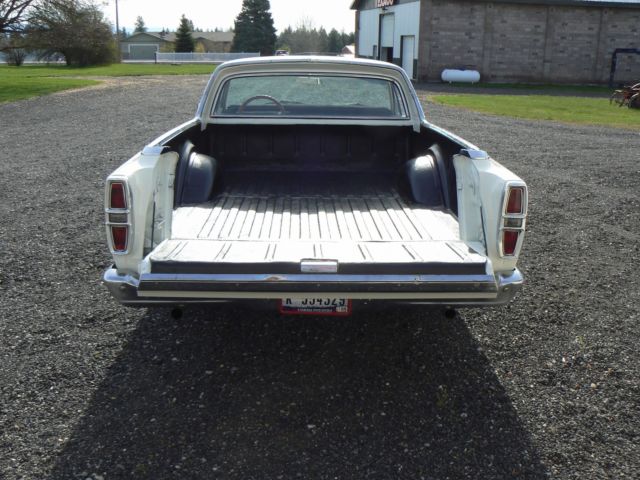 1966 White Ford Ranchero Standard Cab Pickup