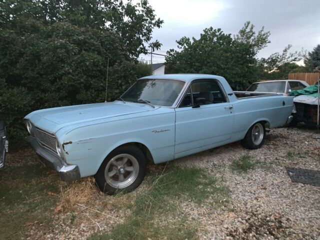 1966 Blue Ford Ranchero Standard Cab Pickup