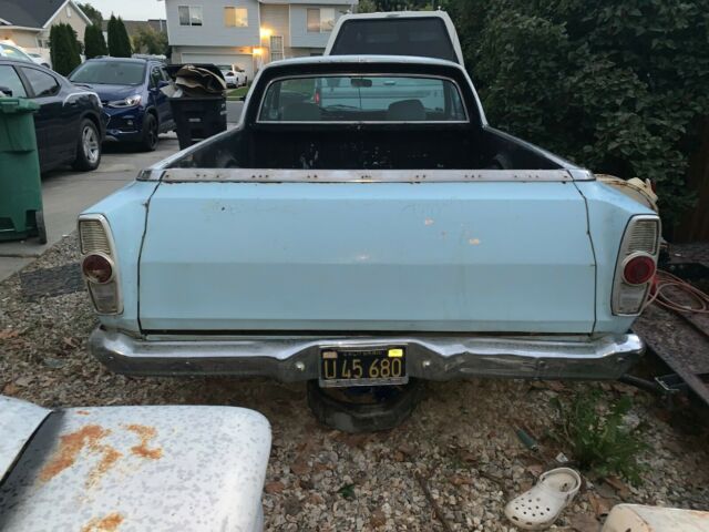 1966 Blue Ford Ranchero Standard Cab Pickup