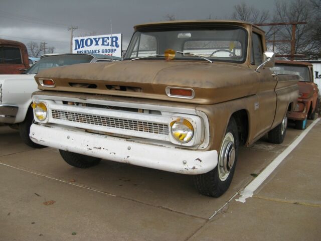 1966 Gold Chevrolet C-10 Standard Cab Pickup