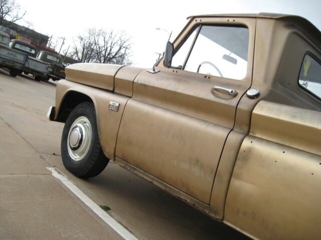 1966 Gold Chevrolet C-10 Standard Cab Pickup