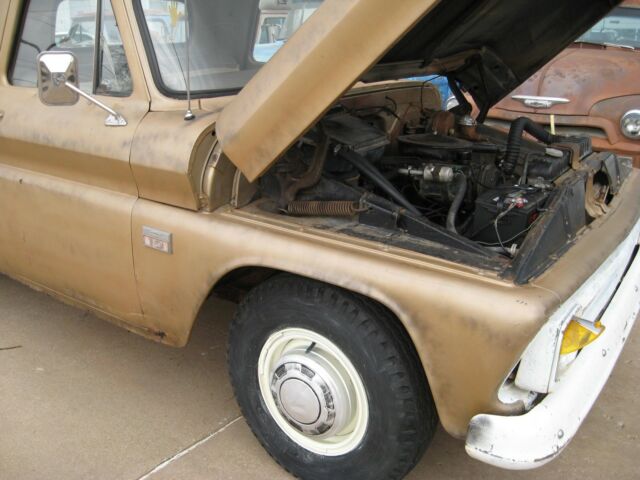 1966 Gold Chevrolet C-10 Standard Cab Pickup