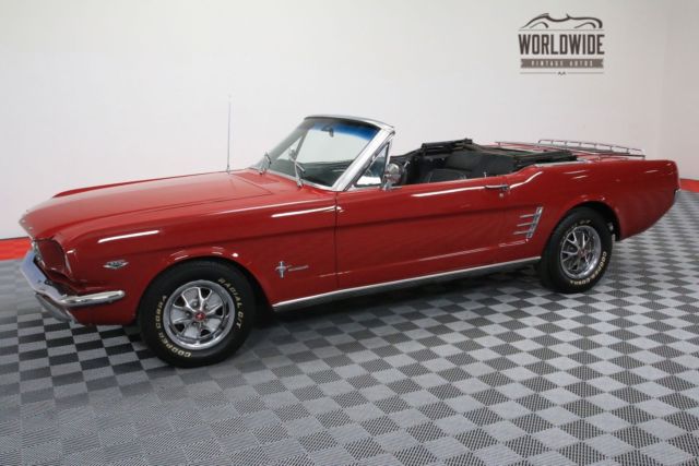 1966 Red Ford Mustang