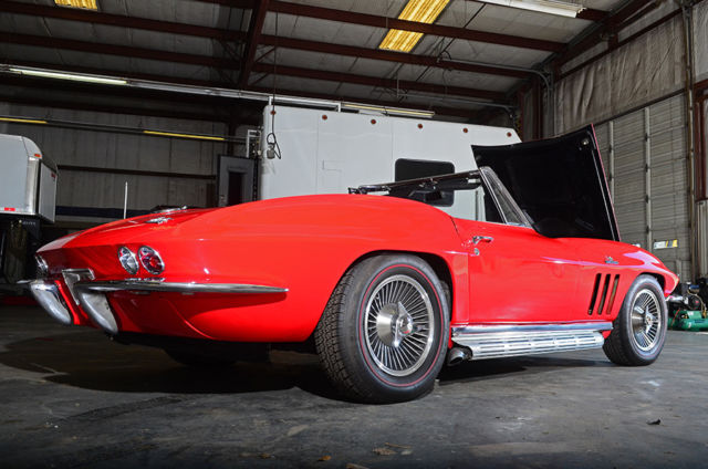 1966 Red Chevrolet Corvette Convertible