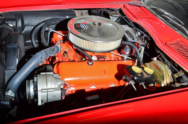 1966 Red Chevrolet Corvette Convertible