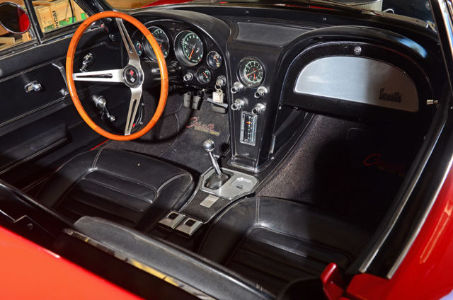 1966 Red Chevrolet Corvette Convertible
