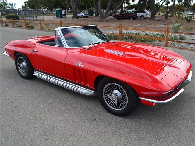 1966 Red Chevrolet Corvette Convertible