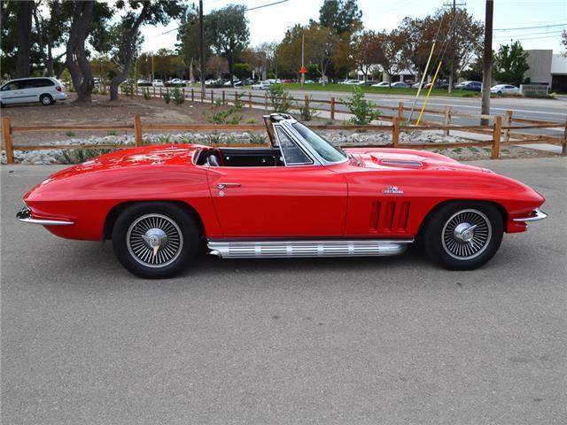 1966 Red Chevrolet Corvette Convertible