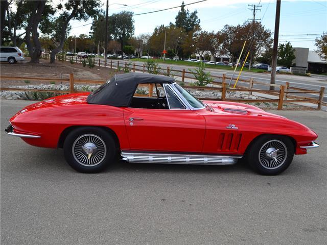 1966 Red Chevrolet Corvette Convertible
