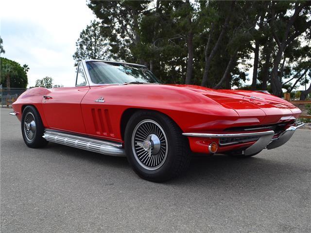 1966 Red Chevrolet Corvette Convertible