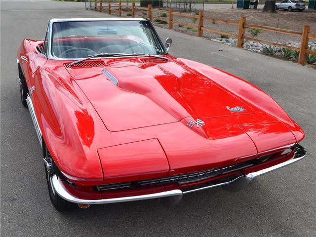 1966 Red Chevrolet Corvette Convertible