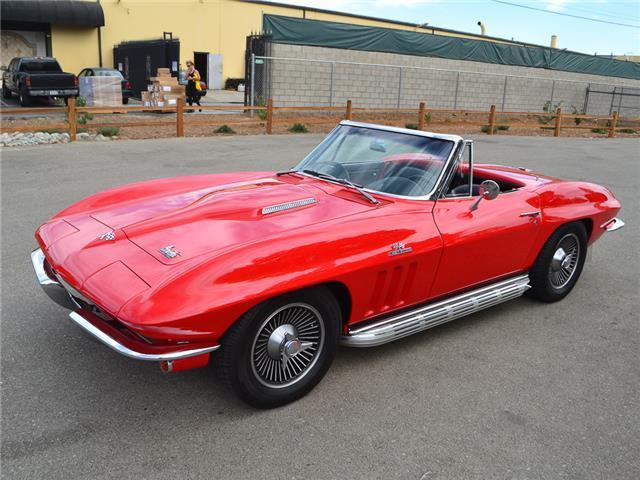 1966 Red Chevrolet Corvette Convertible