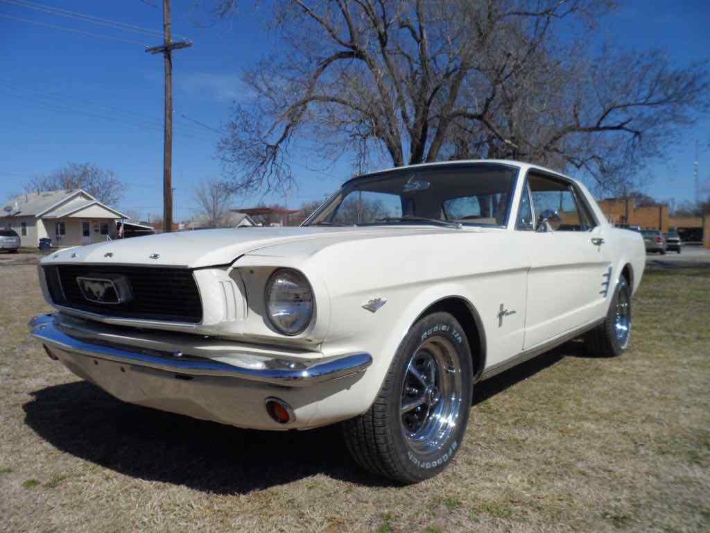 1966 Wimbledon White Ford Mustang Coupe