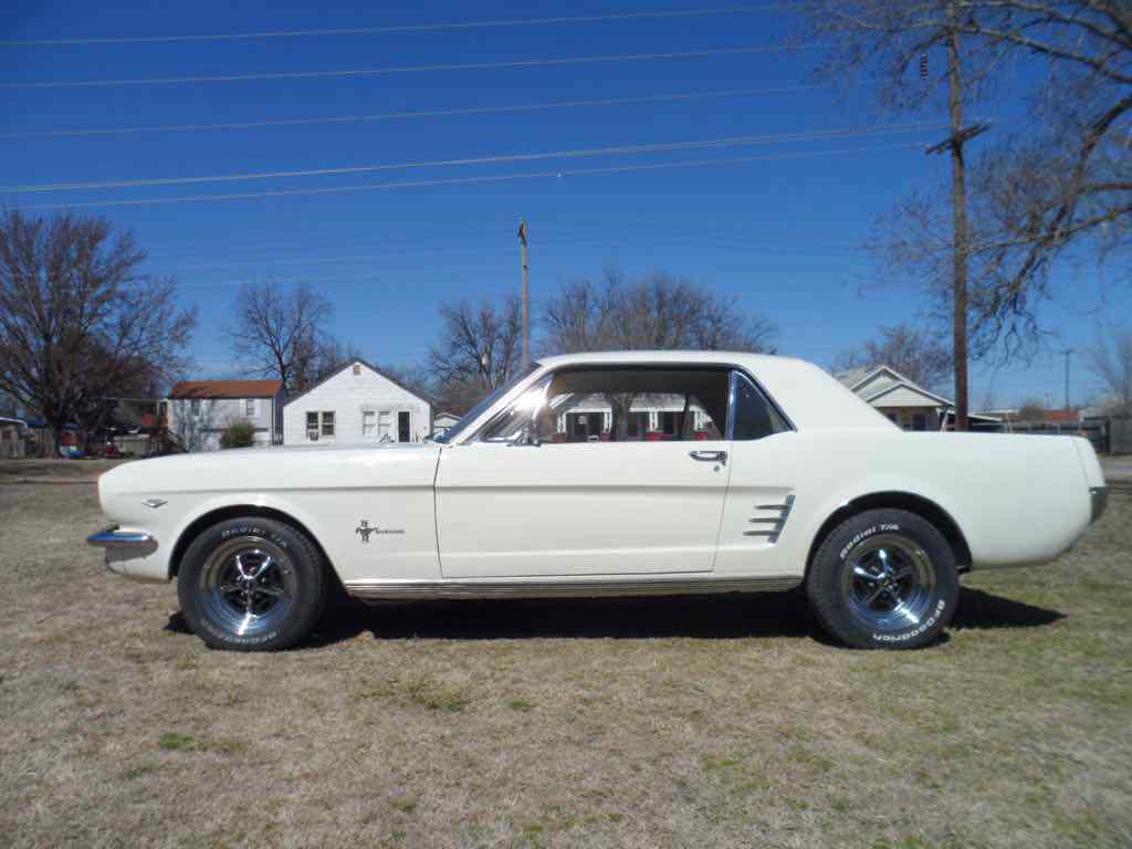 1966 Wimbledon White Ford Mustang Coupe
