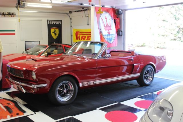 1966 Red Ford Mustang Convertible