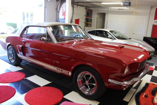 1966 Red Ford Mustang Convertible