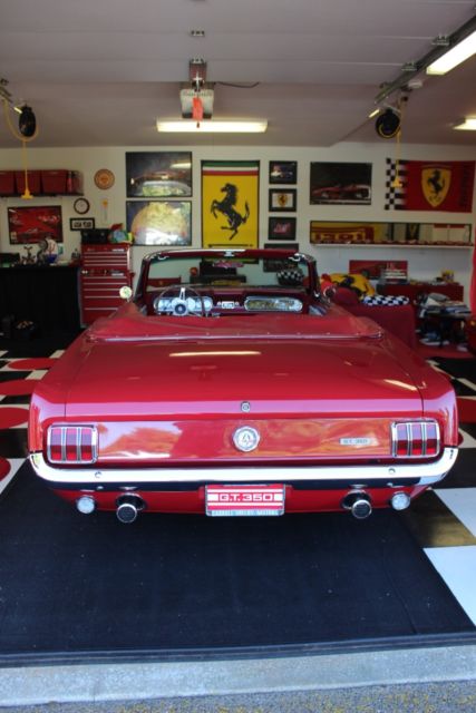 1966 Red Ford Mustang Convertible