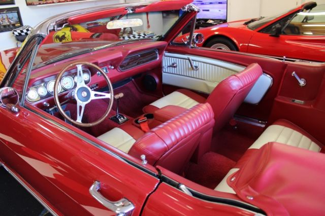 1966 Red Ford Mustang Convertible