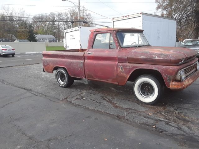 1966 Burgundy Chevrolet C-10 Standard Cab Pickup