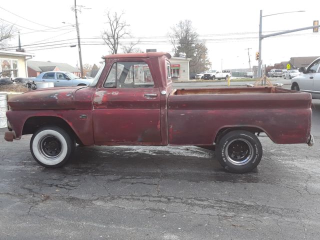 1966 Burgundy Chevrolet C-10 Standard Cab Pickup