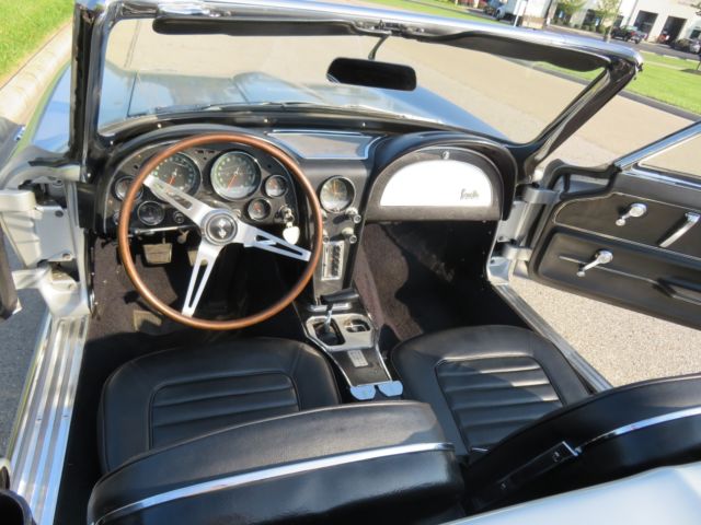 1966 Silver Chevrolet Corvette Convertible
