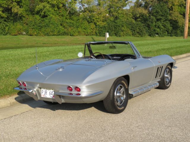 1966 Silver Chevrolet Corvette Convertible