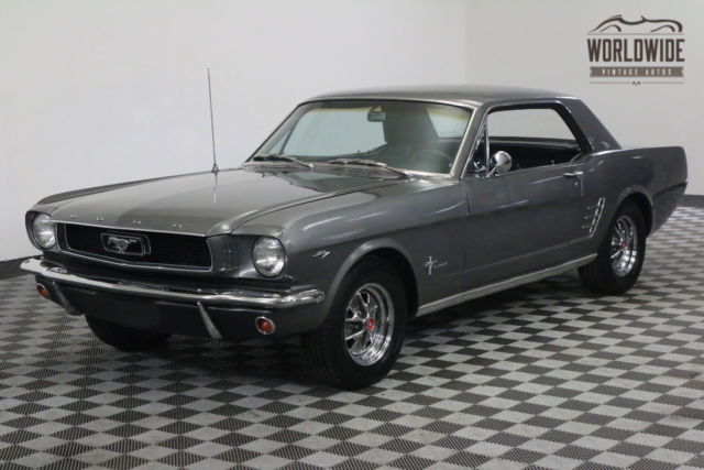 1966 Silver Ford Mustang