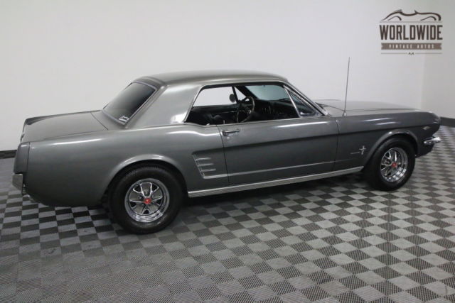 1966 Silver Ford Mustang
