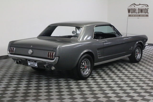 1966 Silver Ford Mustang