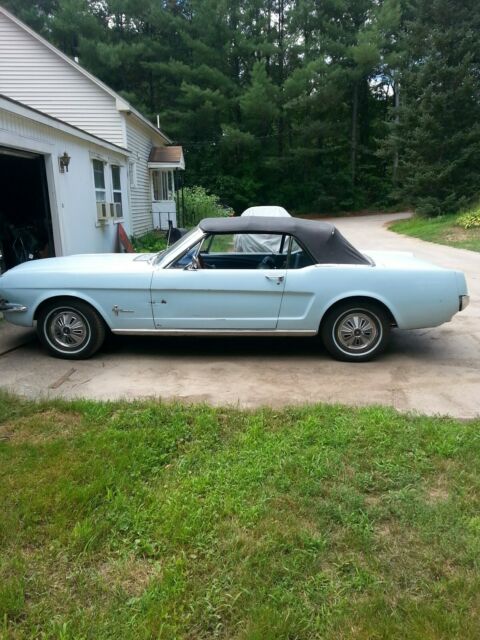 1966 Blue Ford Mustang Convertible