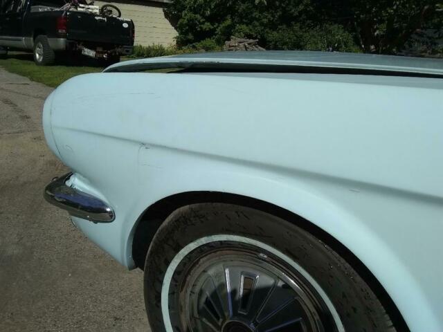 1966 Blue Ford Mustang Convertible