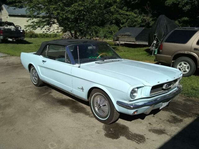 1966 Blue Ford Mustang Convertible