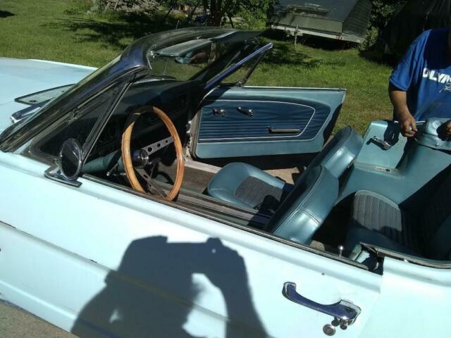1966 Blue Ford Mustang Convertible