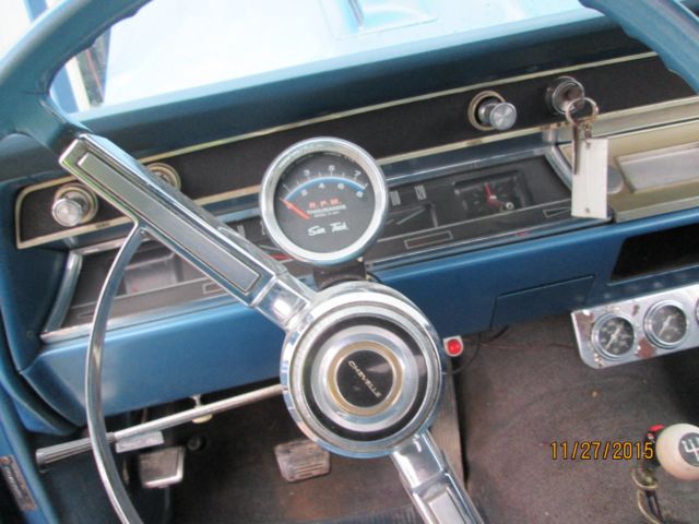 1966 Blue Chevrolet Chevelle Coupe