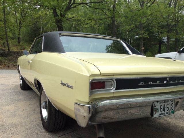 1966 Butternut Yellow Chevrolet Chevelle Coupe